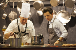 Bill Briwa and Ali Bouzari Cooking in Rethink Food Event