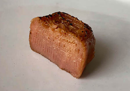 La brocheta de cerdo 2.0 de Nova Meat, 100% vegetal e impresa en 3D