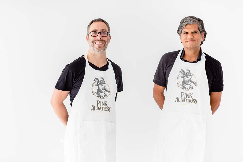 Pepe Biaggio y Luke Saldanha, fundadores de Pink Albatross