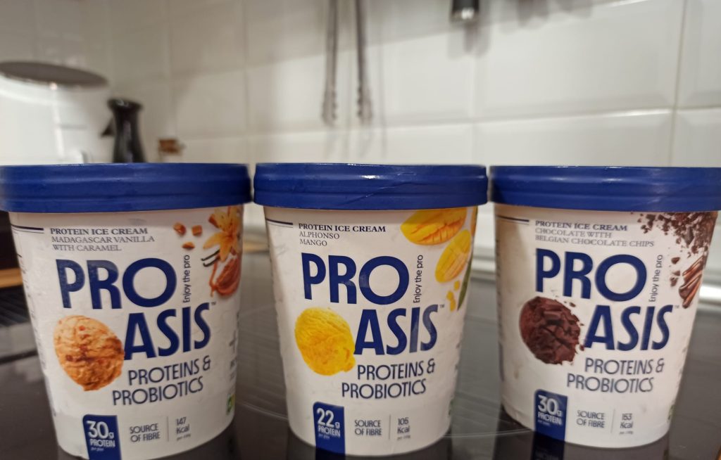 helado rico en proteínas - Proasis